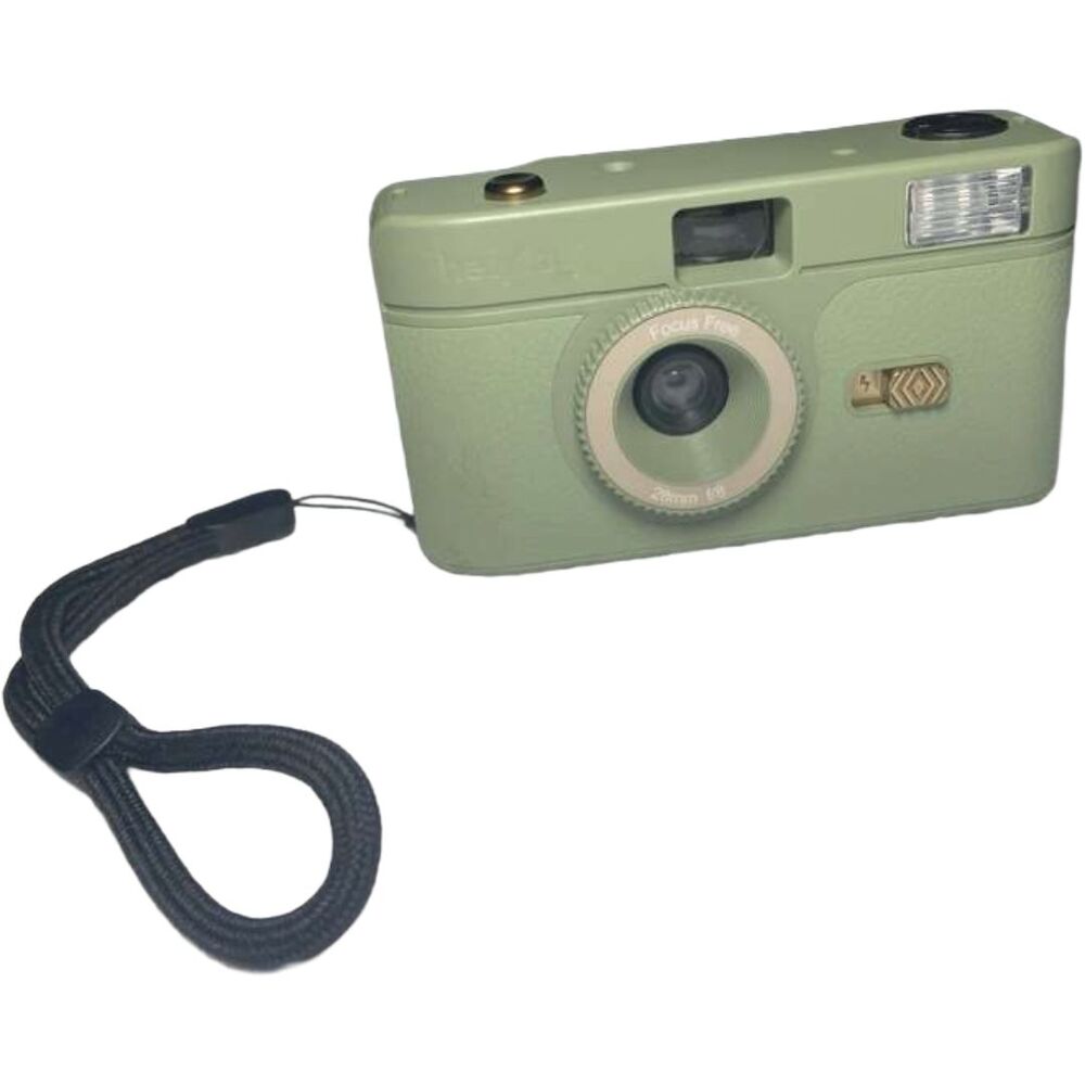 Heyday 35mm Reusable Film Camera Jade Green w/ Built‑In Flash Point and Shoot
